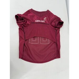 Pets First Florida State Seminoles Dog Jersey Garnet Mesh NCAA Pet Shirt Size S